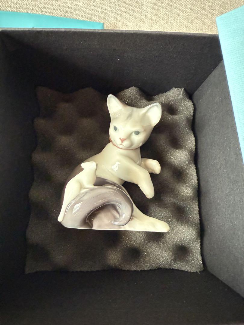新品】LLADRO リヤドロ 「驚いた仔猫ちゃん」 置物 フィギュリン