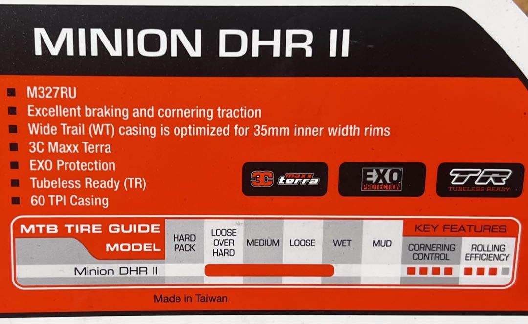 Maxxis Minion DHF&DHR ll 29二本セット