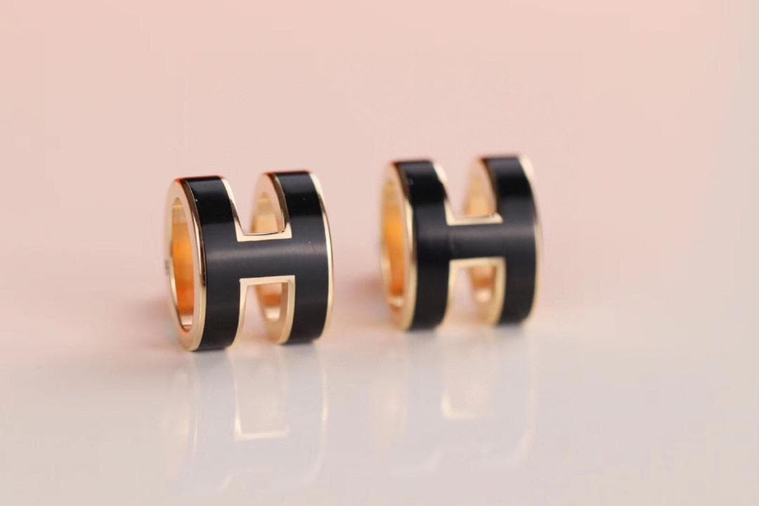 エルメス H型デザイン ピアス(両耳用)