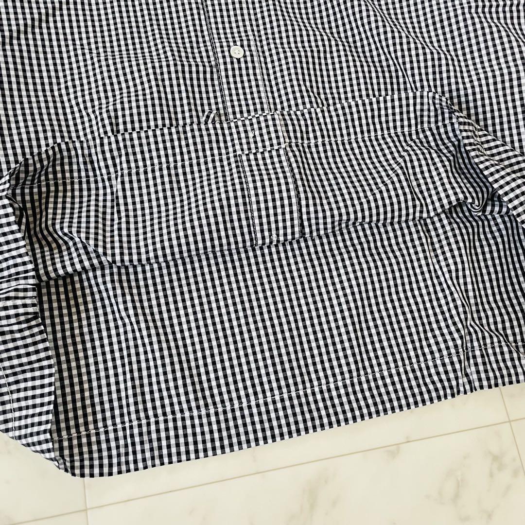 美品✨ソラモナポッシェ ギンガム シャーリングシャツ 羽織り
