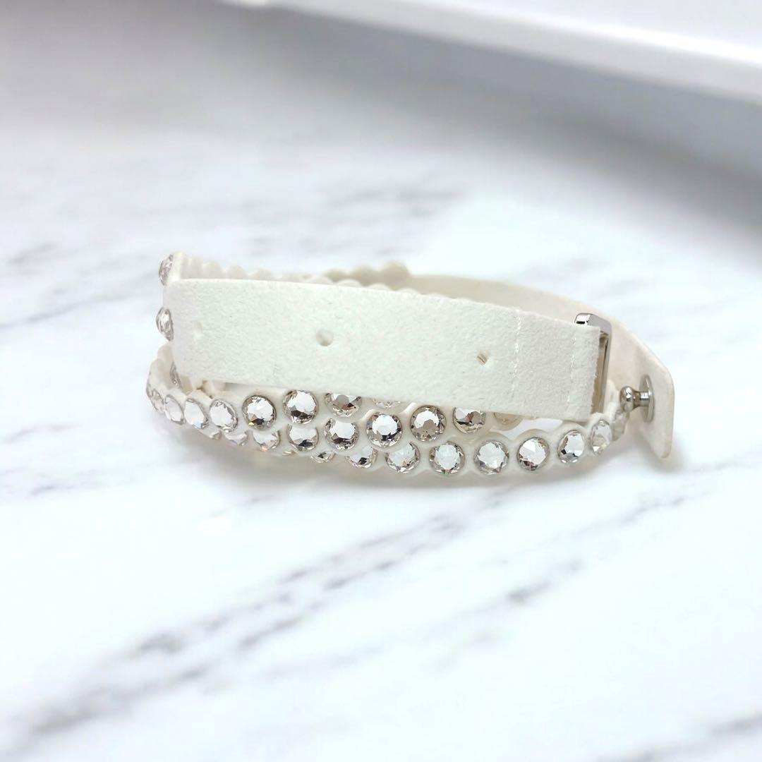 未使用 SWAROVSKI ブレスレット チョーカー クリスタル ホワイト
