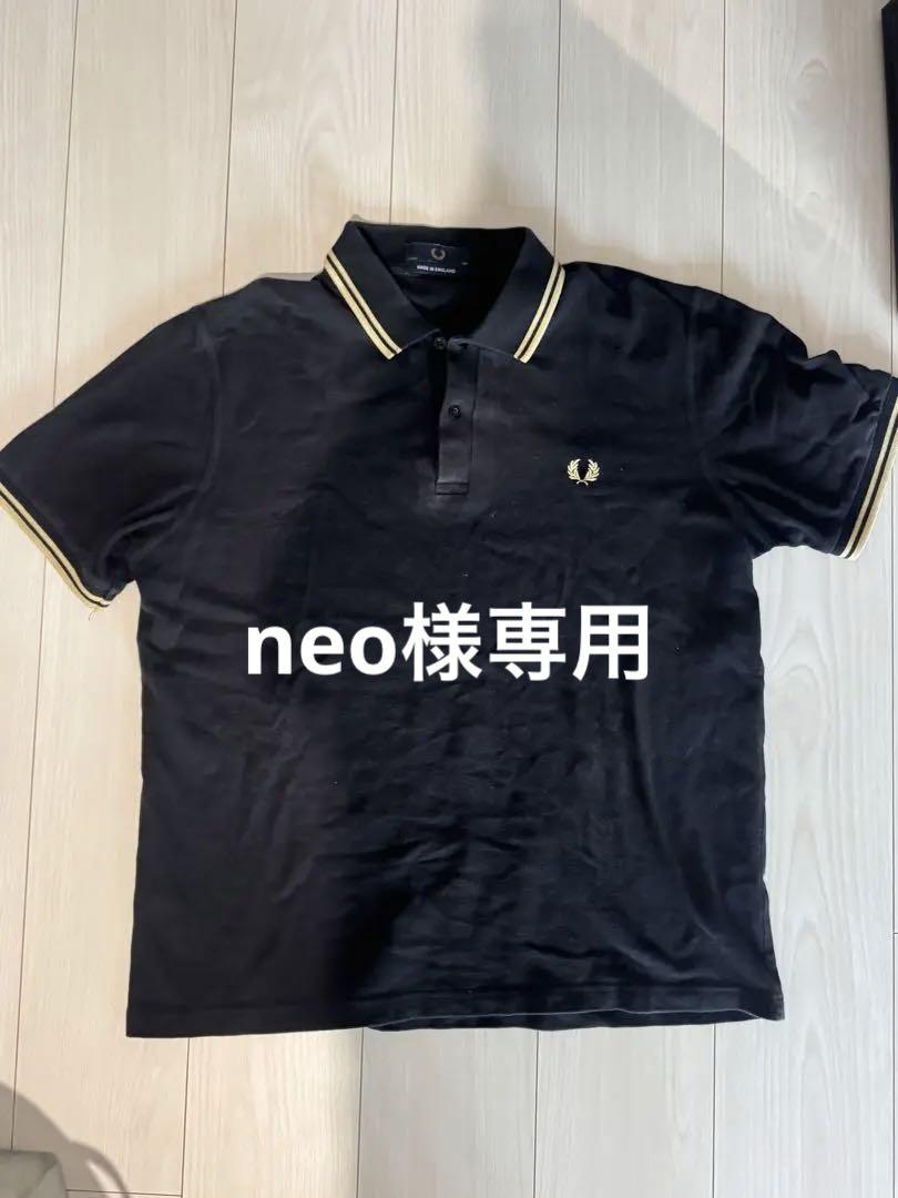 Fred Perry ブラック ポロシャツ M12