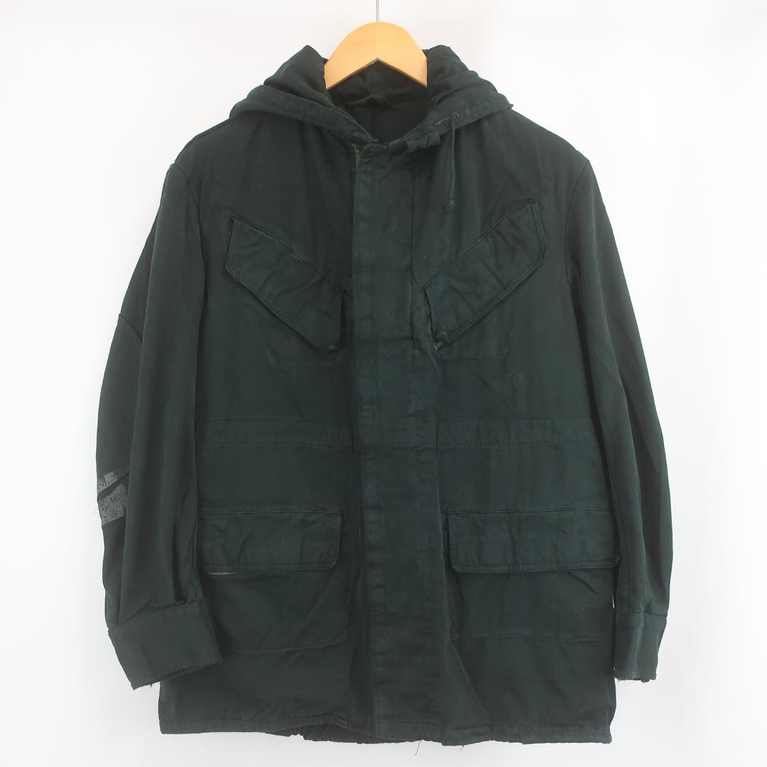 70s VINTAGE ベルギー軍 ミリタリー 後染め フィールド ジャケット