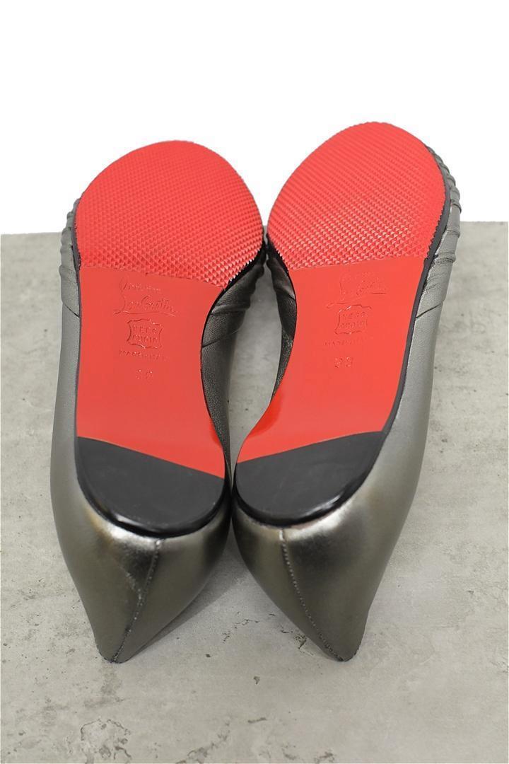 HGD-X242/クリスチャンルブタン フラットパンプス オープントゥ
