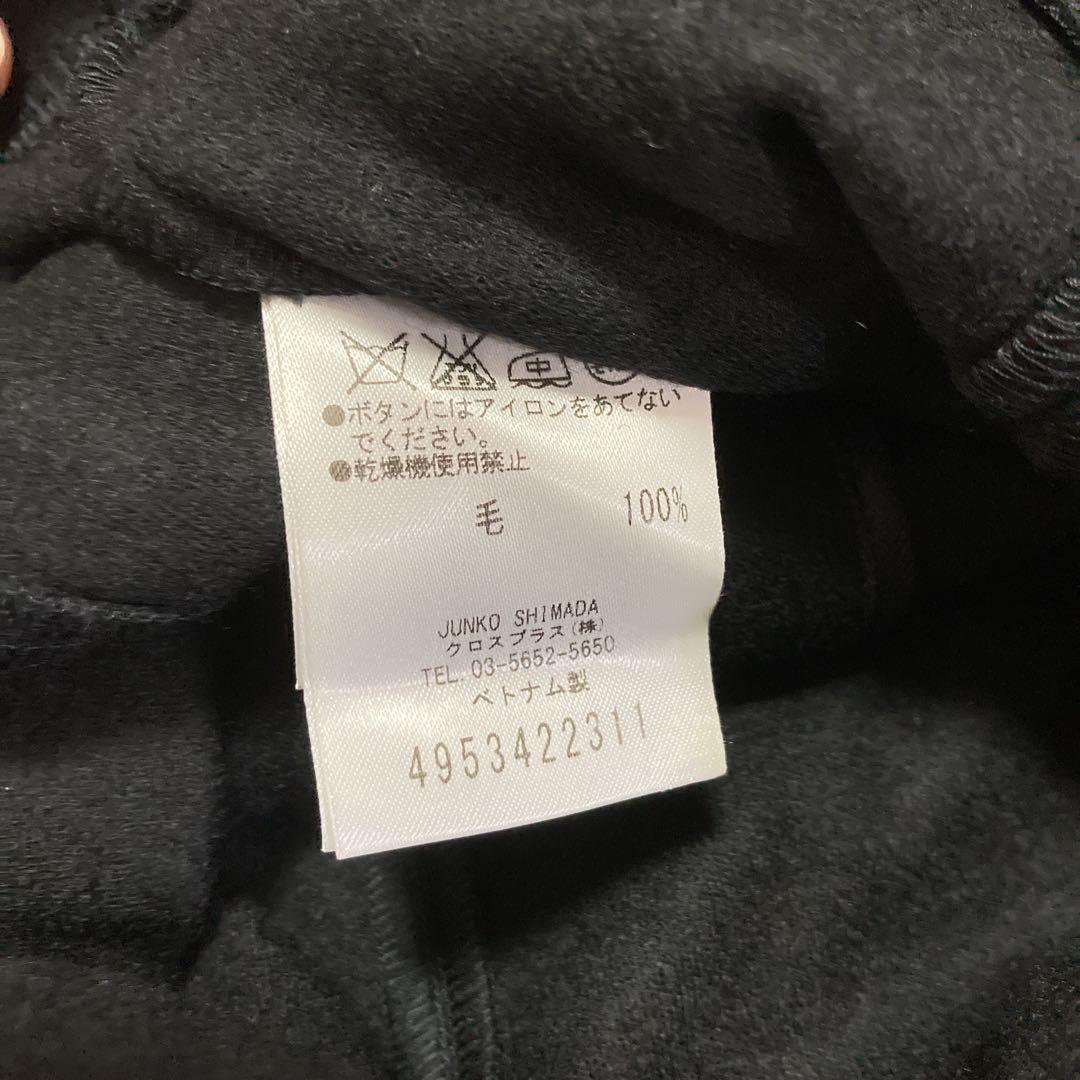 【未使用タグ付き】４９av.ジュンコシマダ　丸えり　ウールコート　アウター