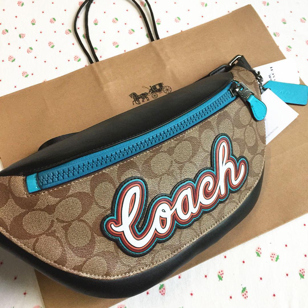 紙袋あり☆COACH/コーチ ベルトバッグ 76795 メンズバッグ 値下げ！