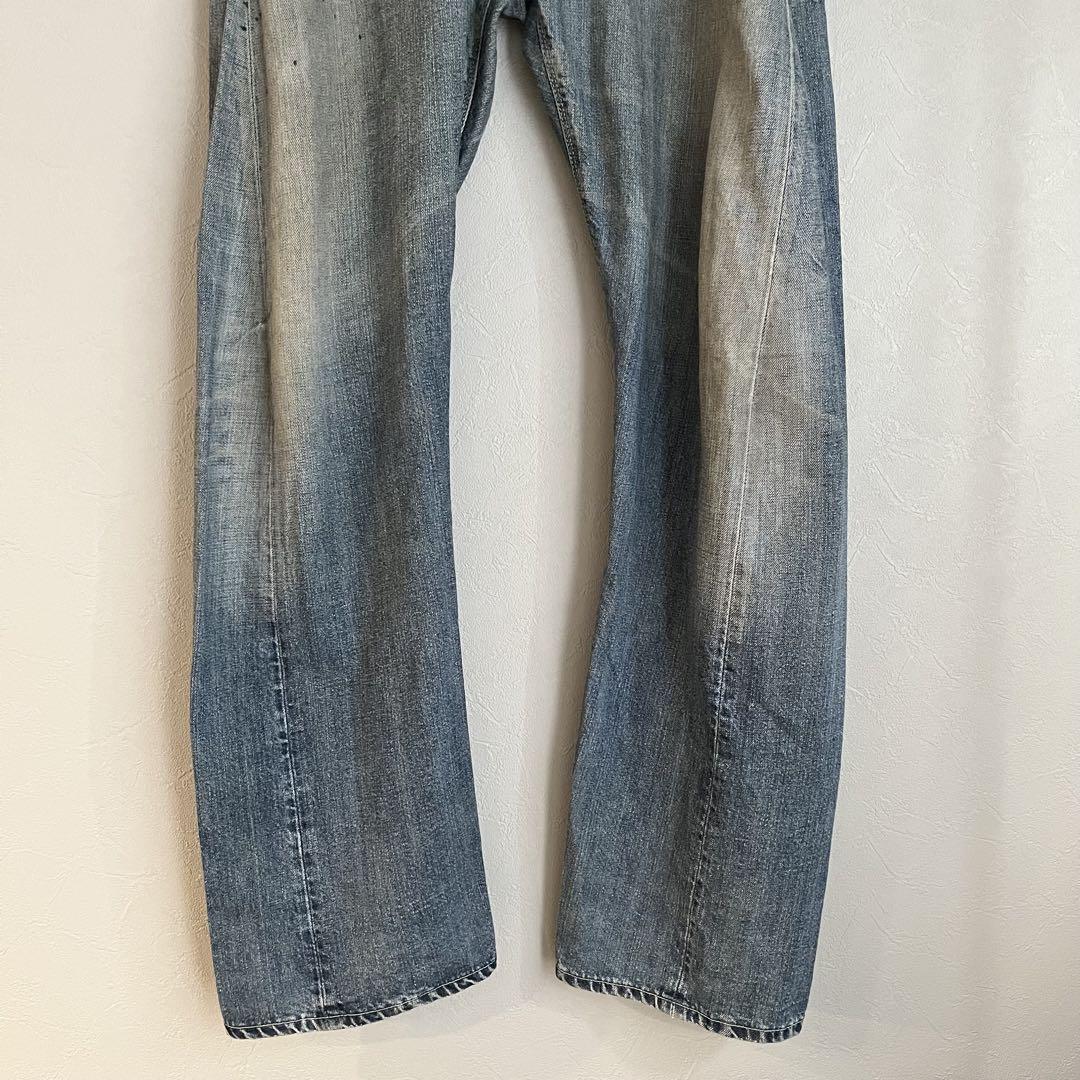 70s LEE Lee デニム　pants ヒゲ　ダメージ　vintage