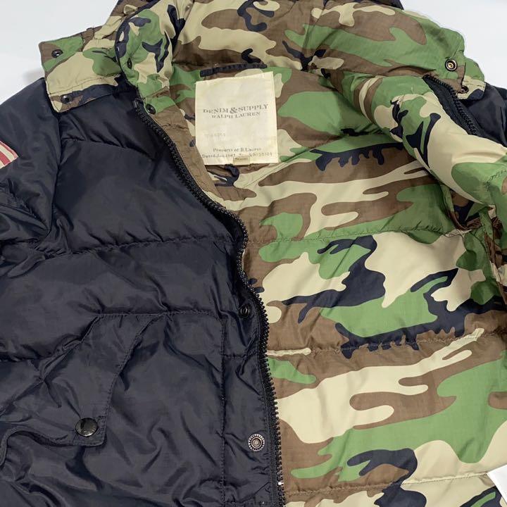 ダウンジャケット Denim&Supply Ralph Lauren 星条旗カモダウン ジャケット 新品/取寄品 Denim&Supply ジャケット 星条旗カモダウン Lauren Ralph ダウンジャケット