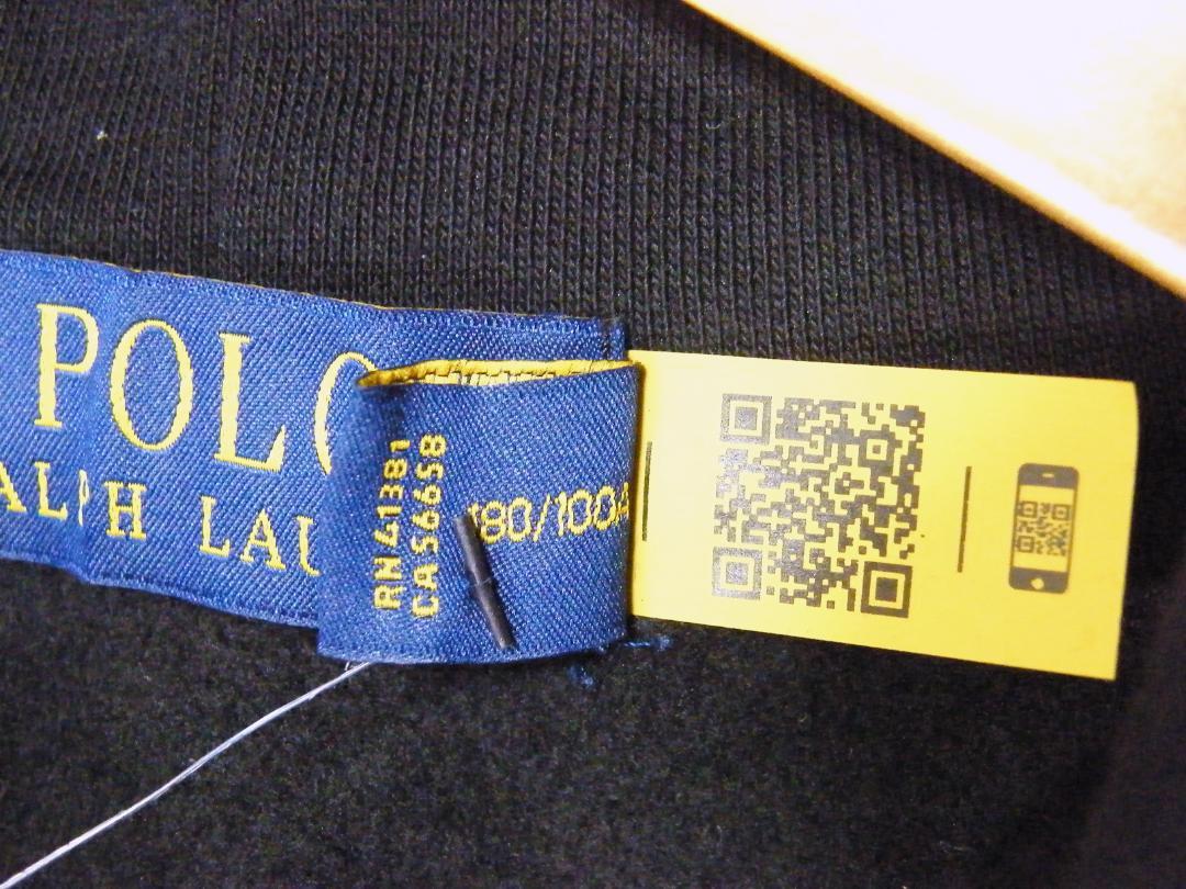 新品 POLO RALPH LAUREN MEN ベア フリース フーディ