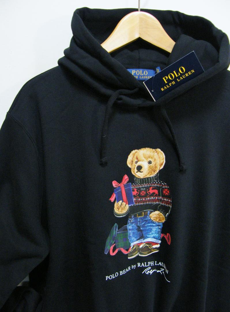 新品 POLO RALPH LAUREN MEN ベア フリース フーディ