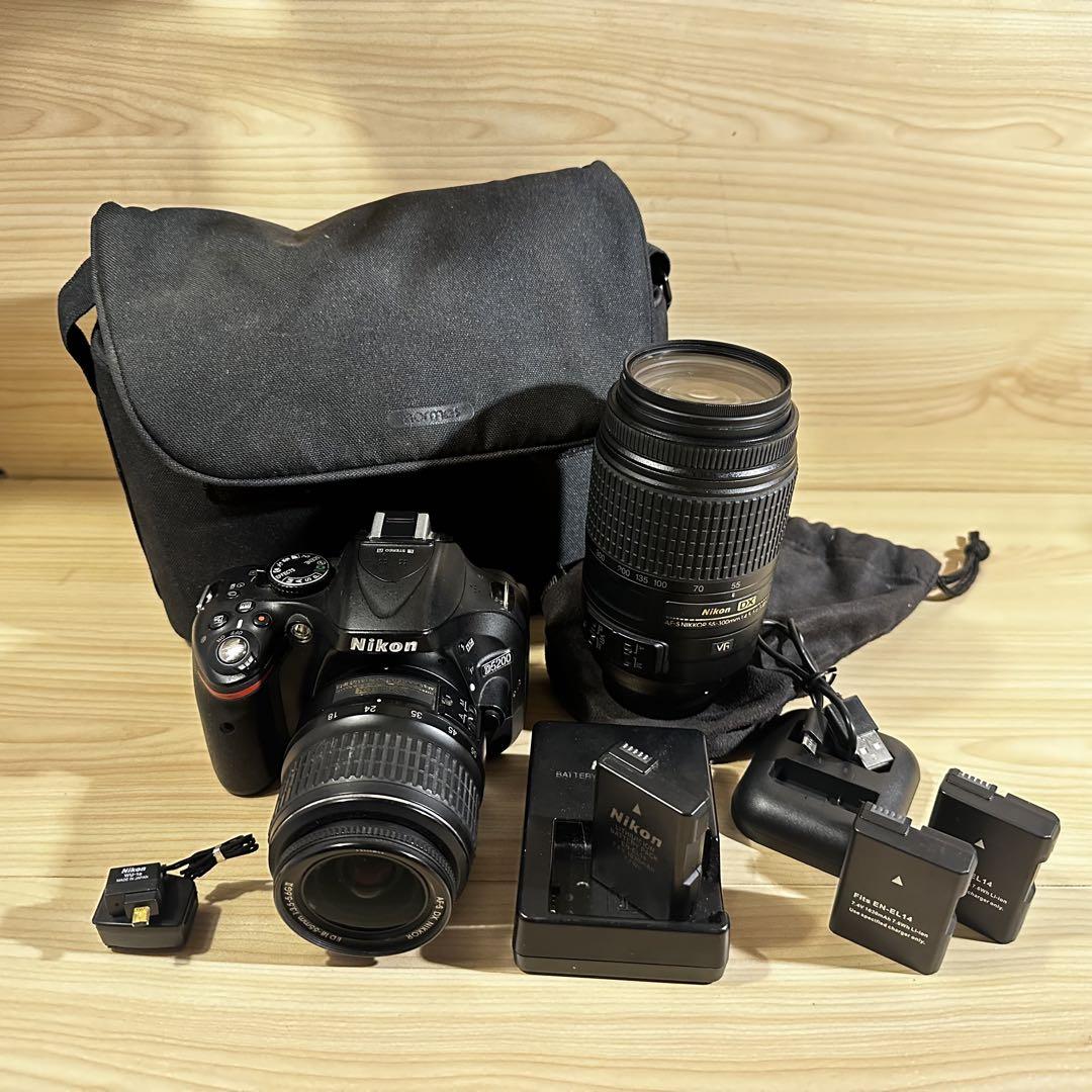 《品》Nikon☆D5200☆ダブルズーム☆ワイヤレスモバイルアダプター