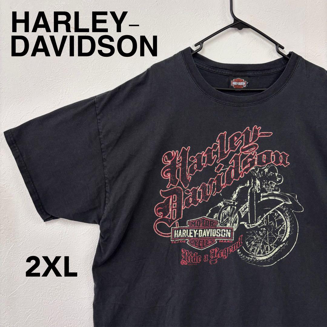 HARLEY-DAVIDSON 半袖Tシャツ 2XL相応　ブラック