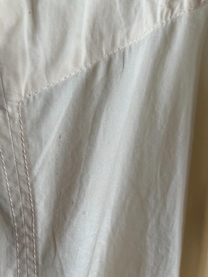 アイボリー ノースリーブ ロングワンピース size34（ｓ）