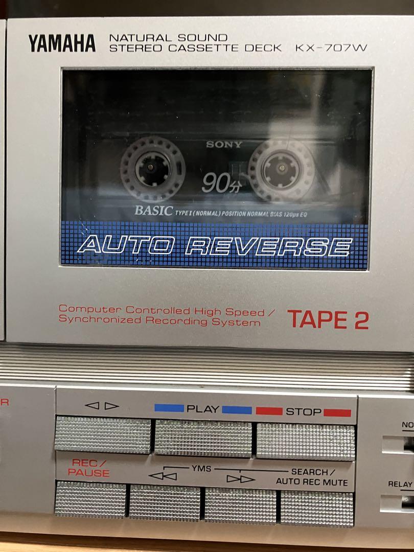 YAMAHA ダブルカセットデッキ・KX-707W - メルカリ