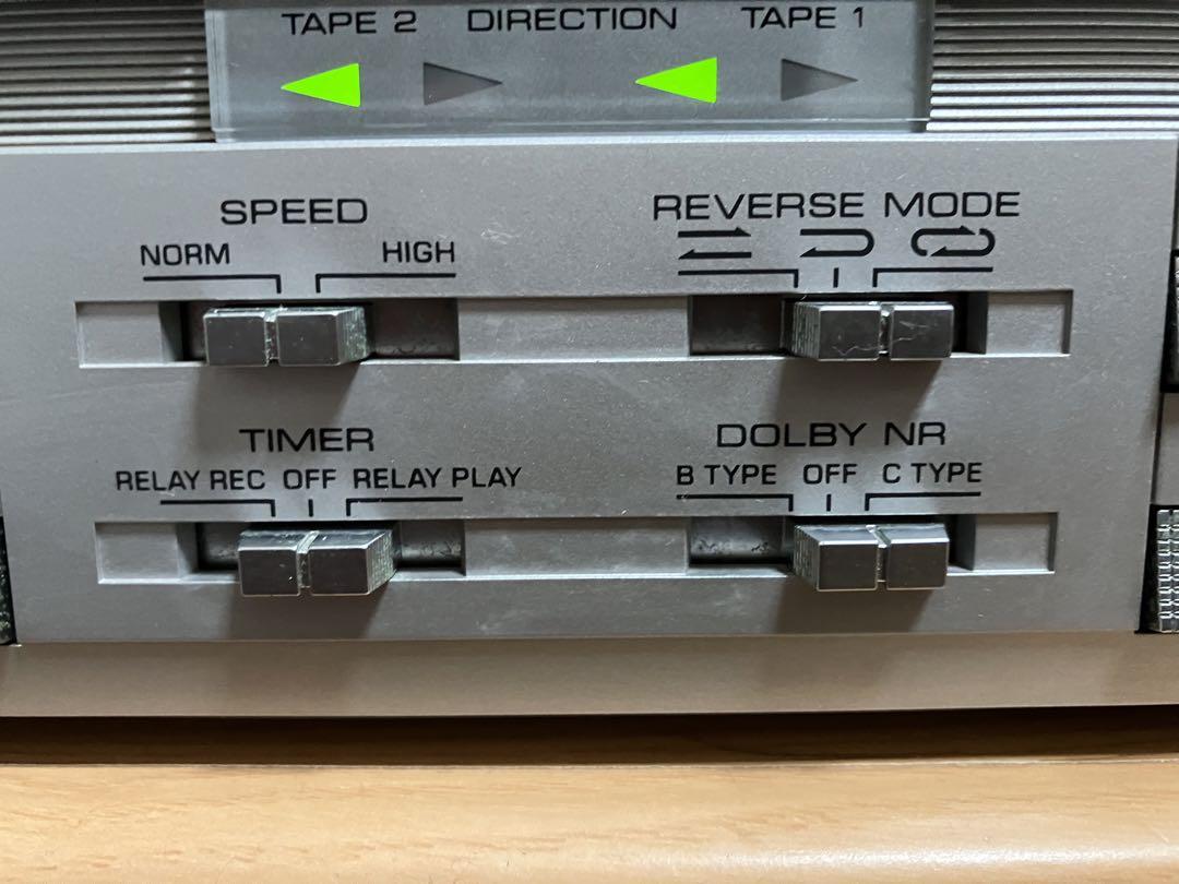 YAMAHA ダブルカセットデッキ・KX-707W - メルカリ