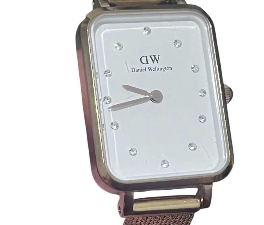 Daniel Wellington 腕時計　スクエアストーン　ローズゴールド