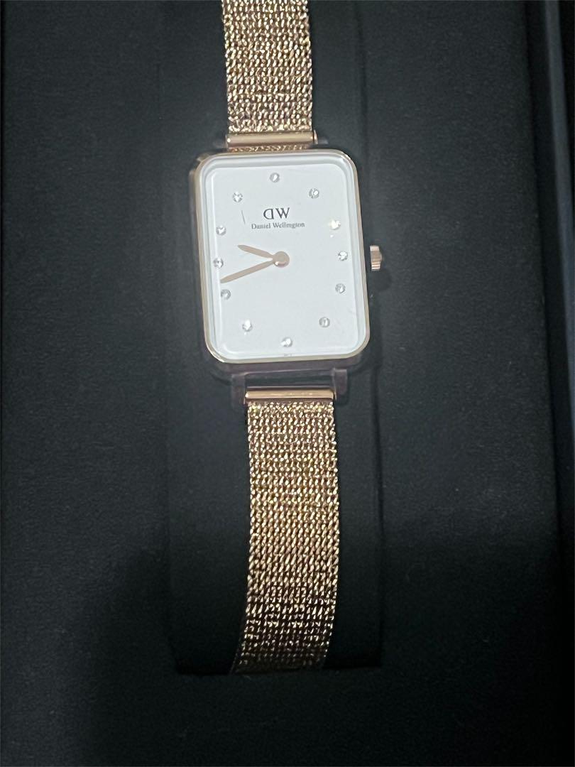 Daniel Wellington 腕時計　スクエアストーン　ローズゴールド