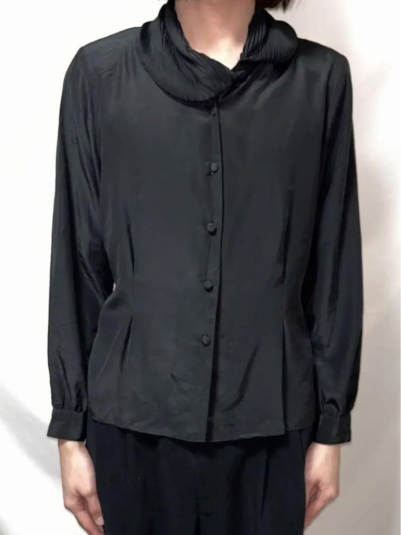 トップス Switching pleats dress shirts