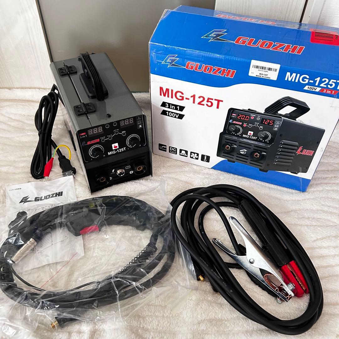 再入荷✨ 溶接機 100v 半自動 125A アーク溶接 ノンガスワイ