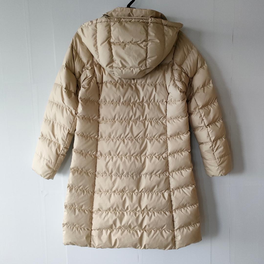 モンベル ダウンジャケット トラベルダウンロングコート　S　ベージュ