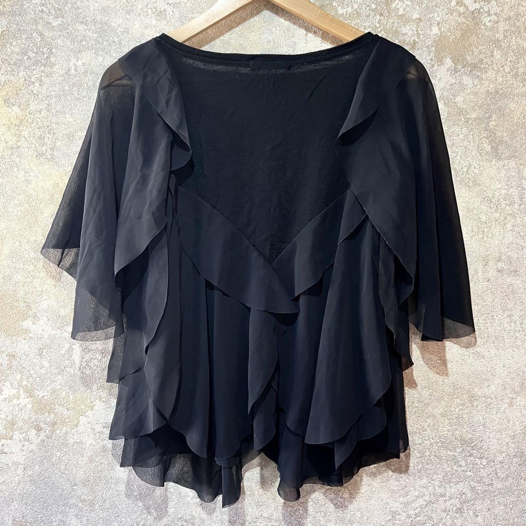 ISSEY MIYAKE イッセイミヤケ 銀タグ 異素材 フリルカットソー