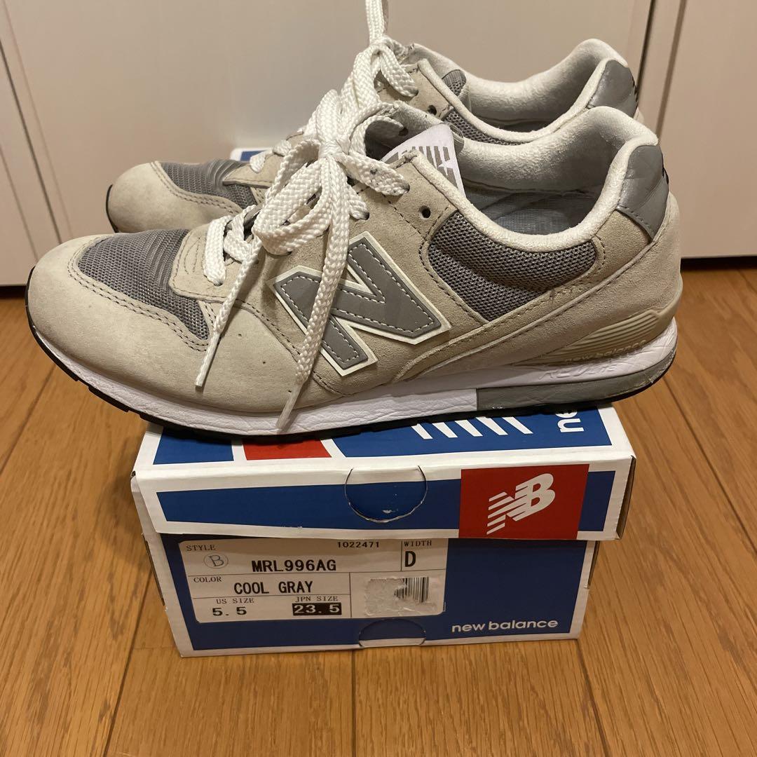 ニューバランス MRL996AG COOL GRAY 23.5cm - メルカリ ニューバランス MRL996AG COOL GRAY 23.5cm - メルカリ