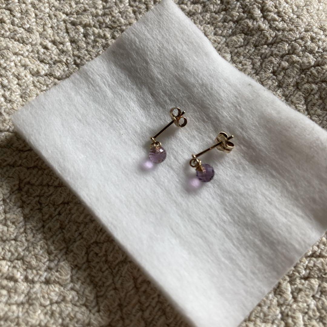 agate ピアス　K10