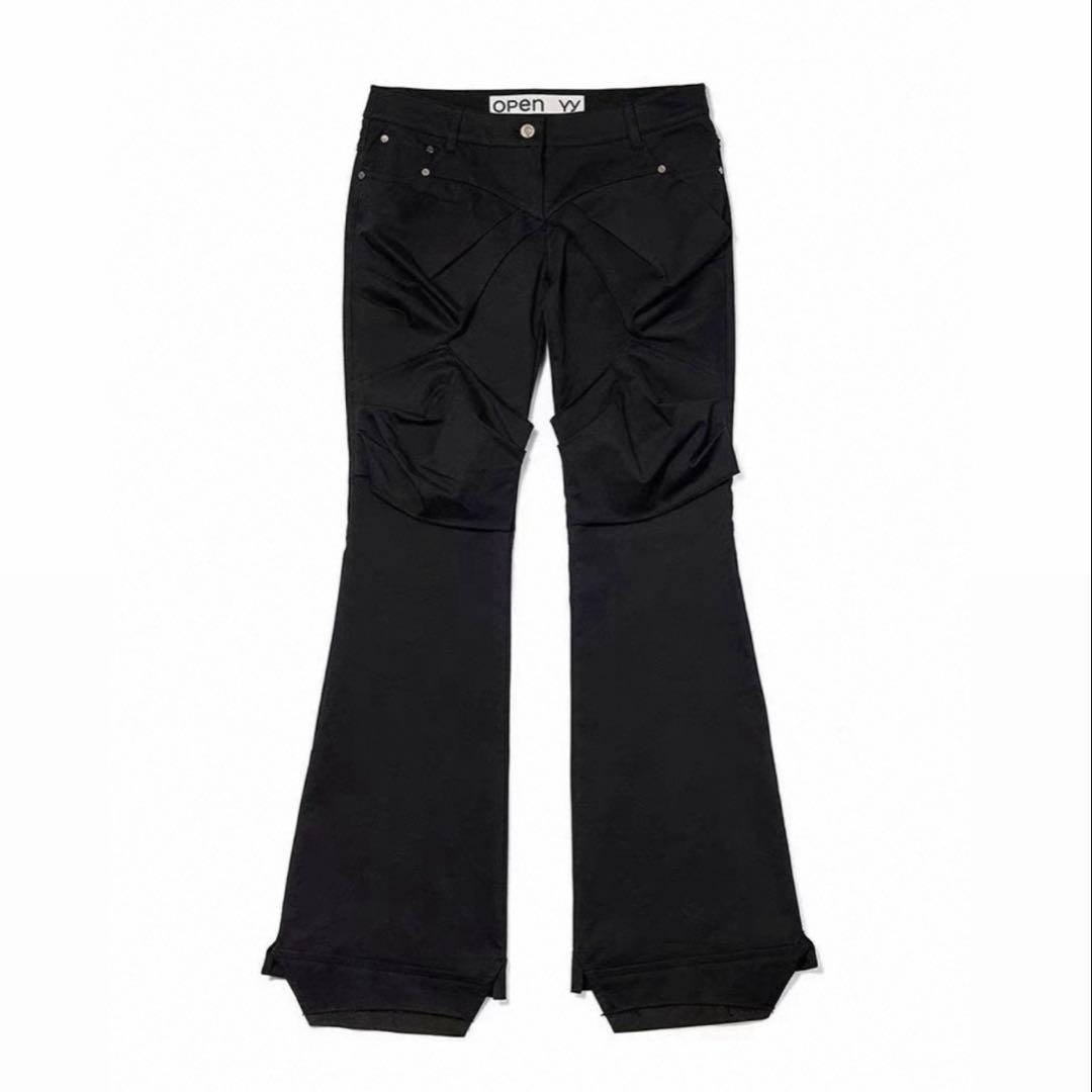 OPEN YY GATHERED BOOTCUT PANTS ズボン パンツ