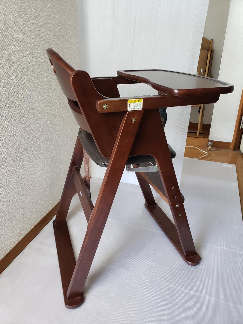 KATOJI / カトージ 木製ワイドハイチェア 折りたたみ・ステップ切り替え可