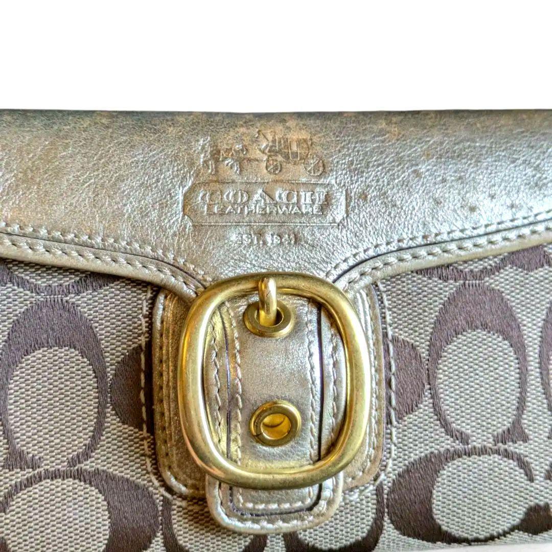 コーチ 長財布ゴールドカラーCOACH♡ ベージュ カード沢山入ります♡正規品♡ ベージュ 【公式】COACH – コーチ 長財布 レディース