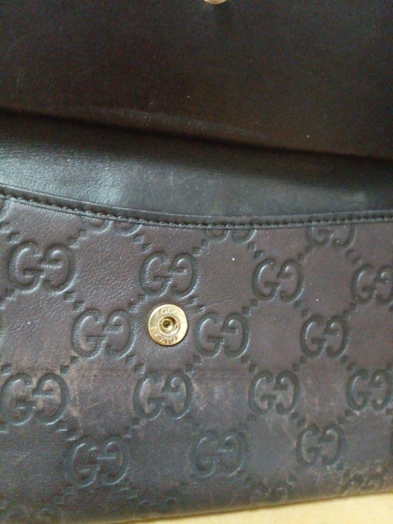 GUCCI GGモノグラム 長財布 ダークブラウン