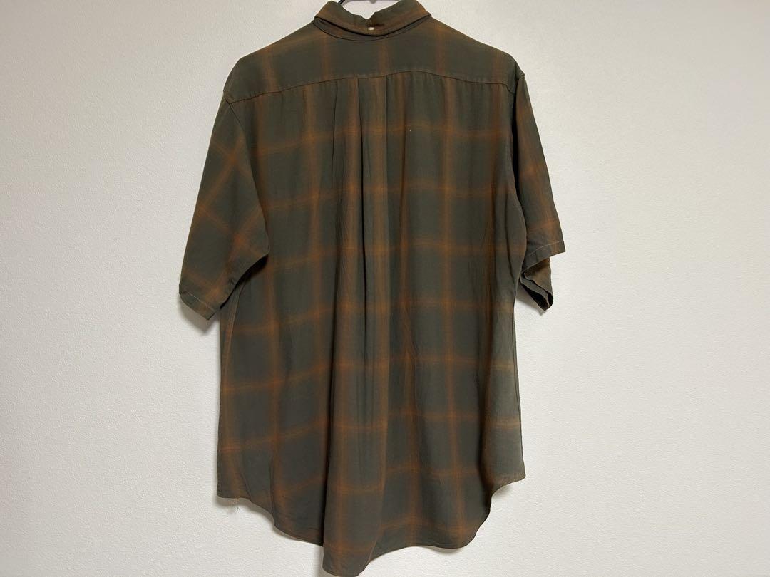 vintage 60's オンブレチェック半袖シャツ