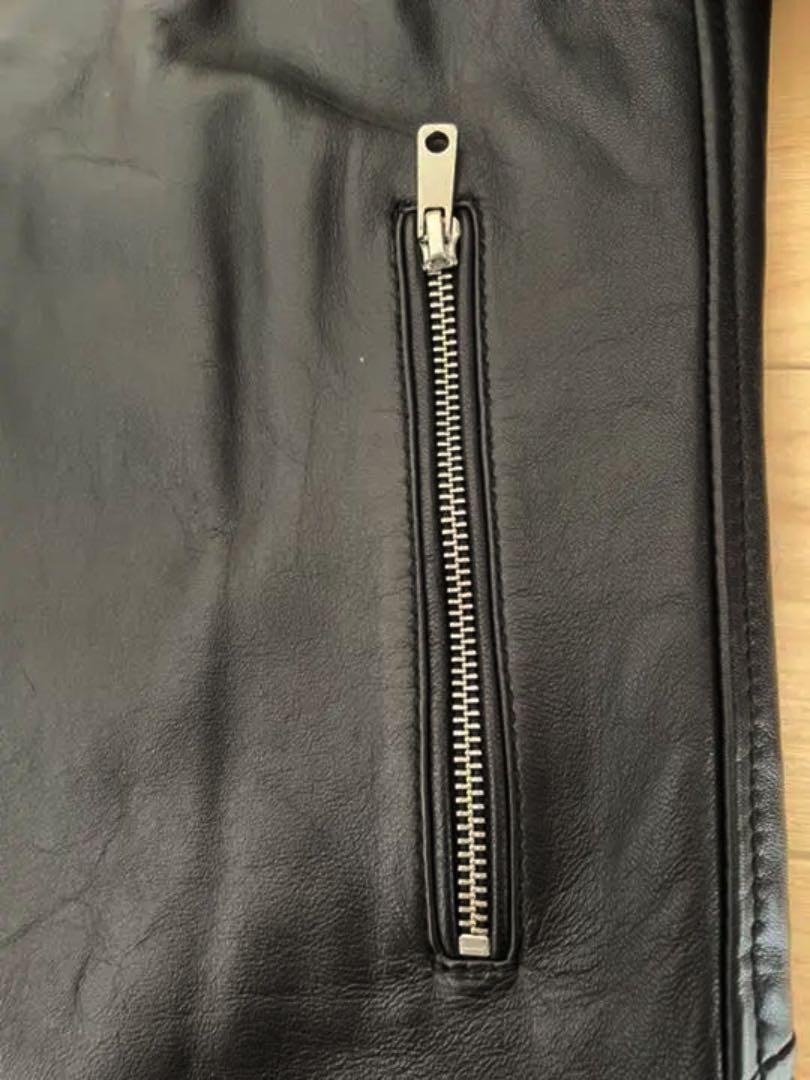 美品】UNITED TOKYO ラムレザーシングルライダースジャケット