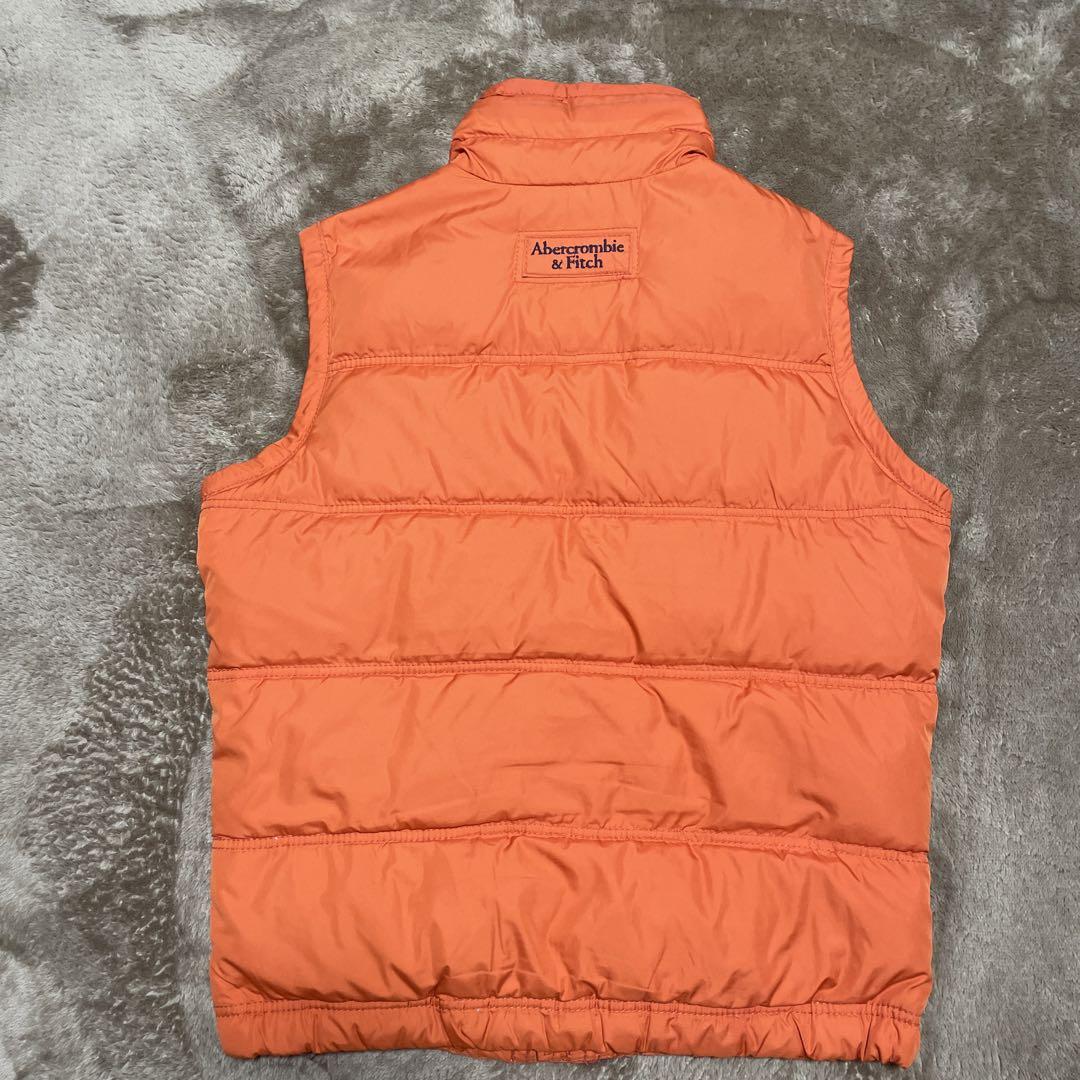 Abercrombie&Fitch ダウンベストジャケット　オレンジ　カーキー