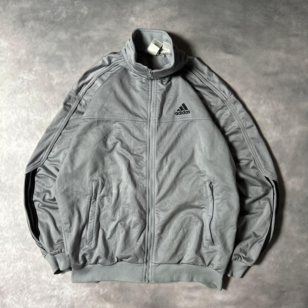古着01'年製グレーadidasトラックジャケット