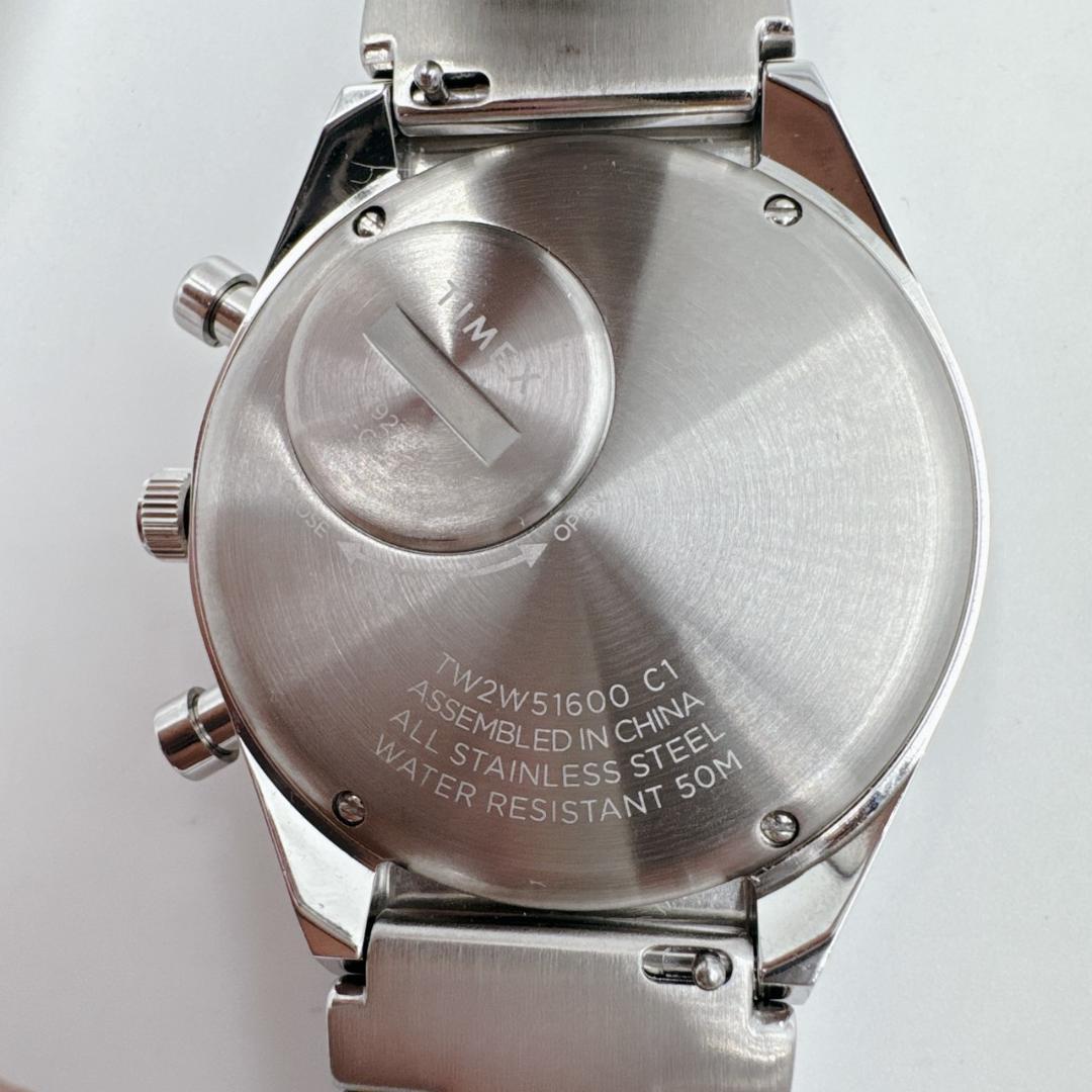 【美品】 TIMEX Q CHRONOGRAPH Navy タキメーター