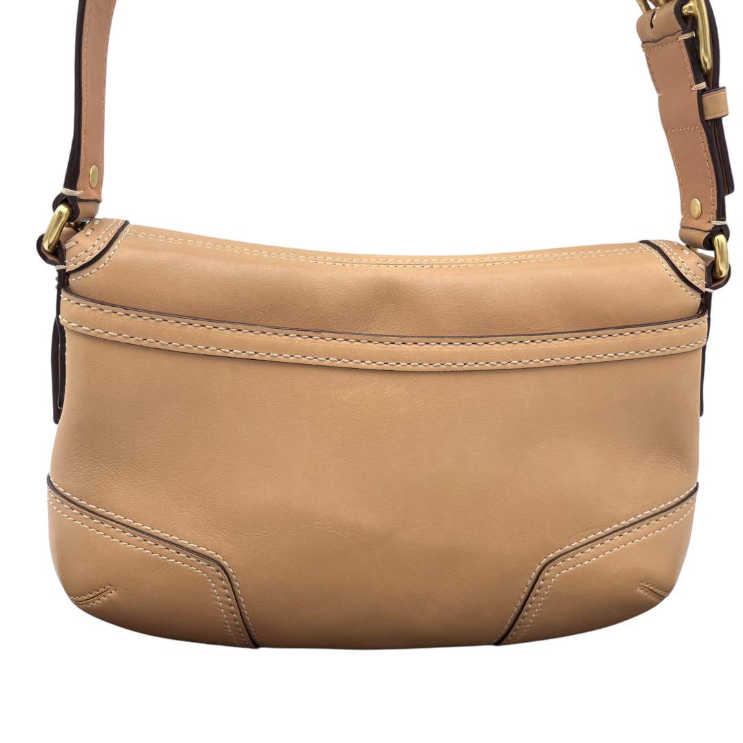 美品】COACH コーチ ターンロック ハンドバッグ オールレザー