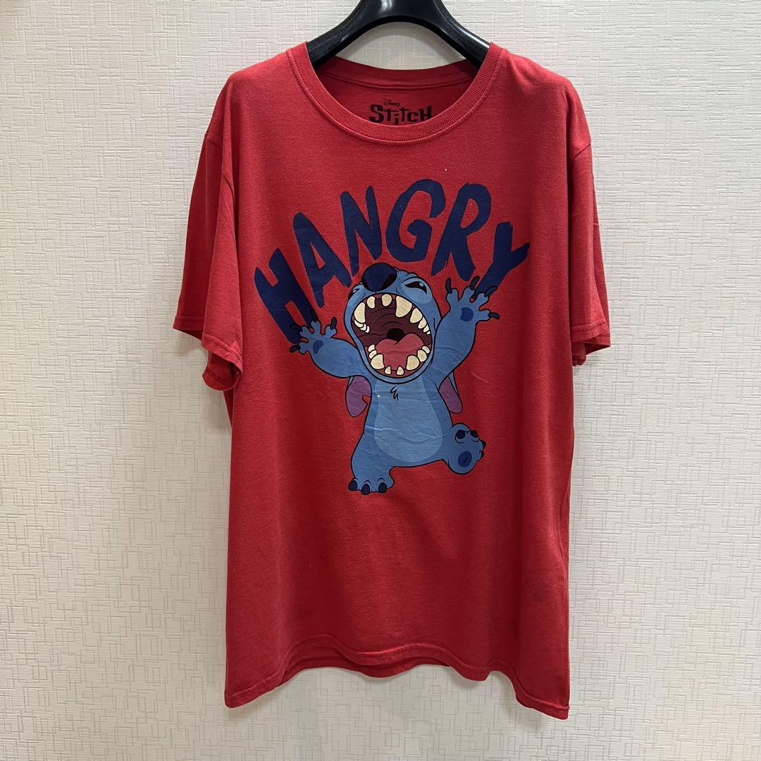 ディズニー】激レア 希少 Tシャツ 前身プリント 赤 レッド