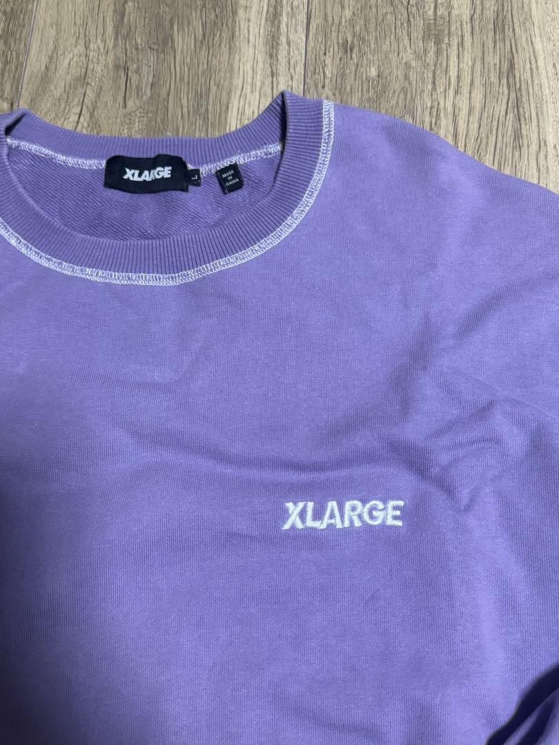XLARGE クルーネックスウェット パープル - メルカリ