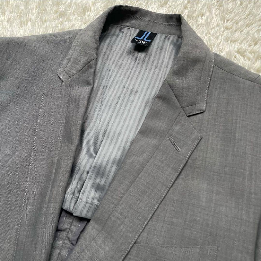 極美品◎LANVIN en Bleu テーラードジャケット アンコン ストレッチ