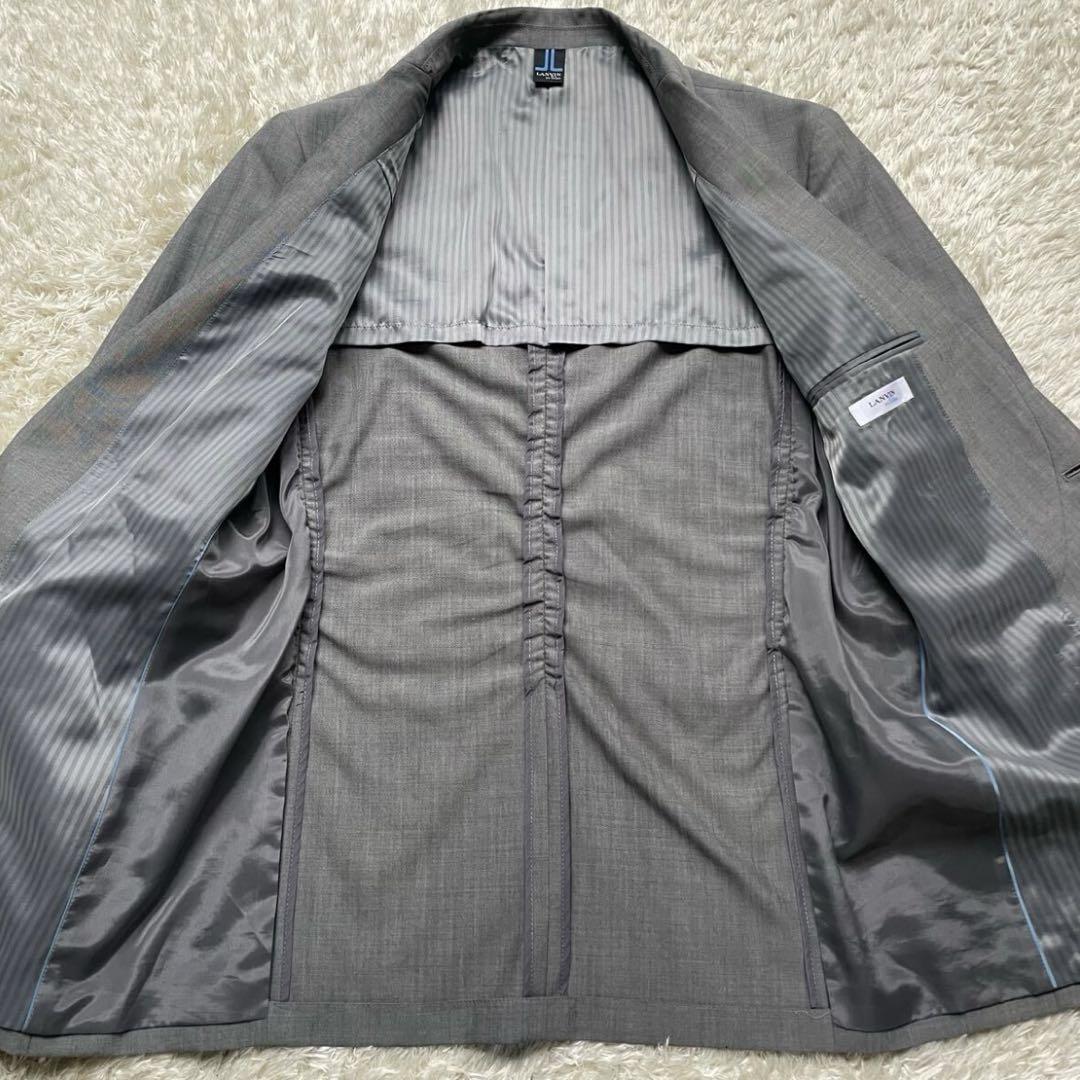極美品◎LANVIN en Bleu テーラードジャケット アンコン ストレッチ