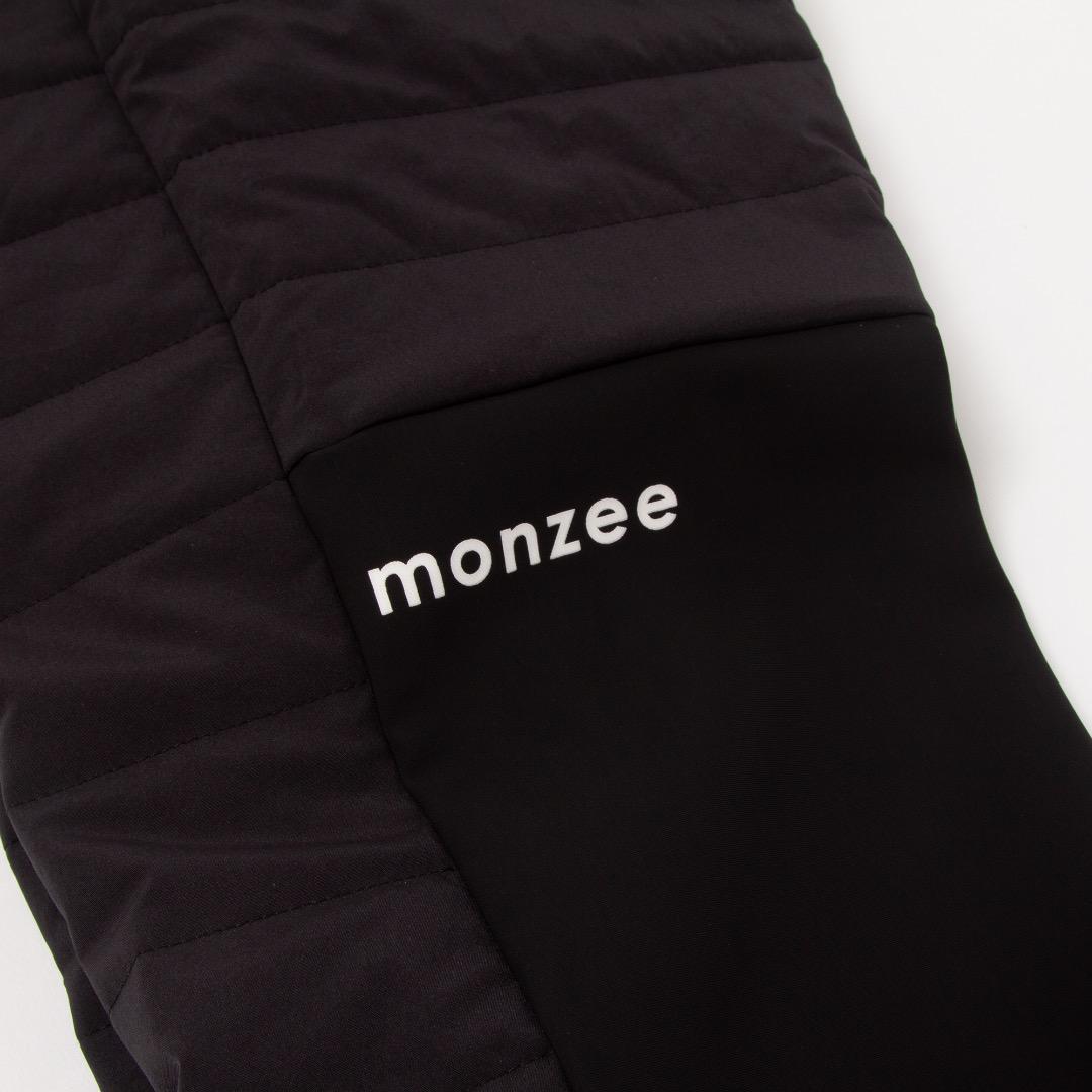 monzee モンジー パネルパッドパンツ黒 [SかLL]