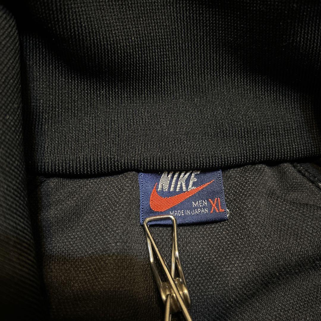 専用‼️80s nike 日本製 レトロ track jacket XLサイズ黒/
