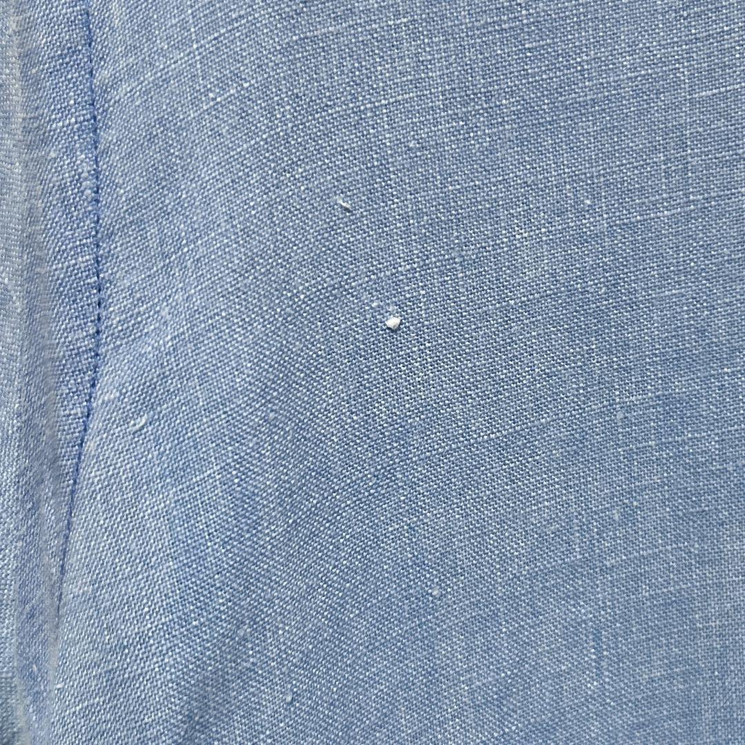 RALPH LAUREN☆ボタンダウンシャツ 刺繡ロゴ ライトブルー M