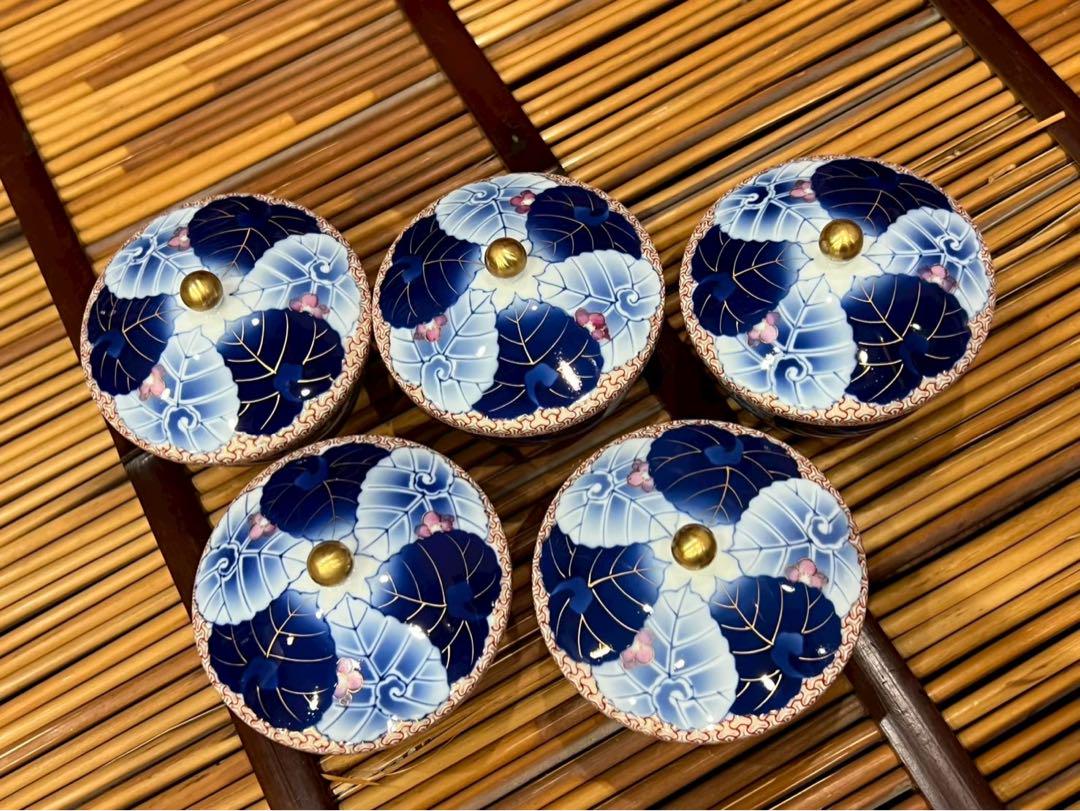 希少 新品 未使用 香蘭社 秋海棠 蓋付 湯呑み 急須 セット 最
