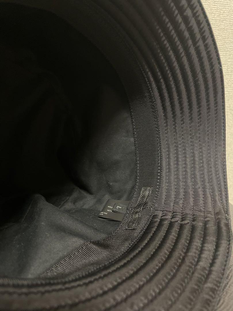 PRADA ブラック バケットハットsize【L】 PRADA ブラック バケットハット Lサイズ 美品