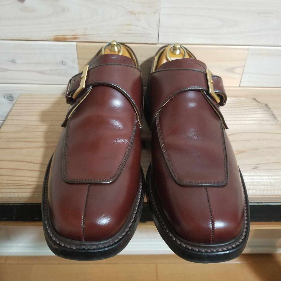 極美品　リーガル モンクストラップ レザー 赤茶　ビジネスシューズ　26.0