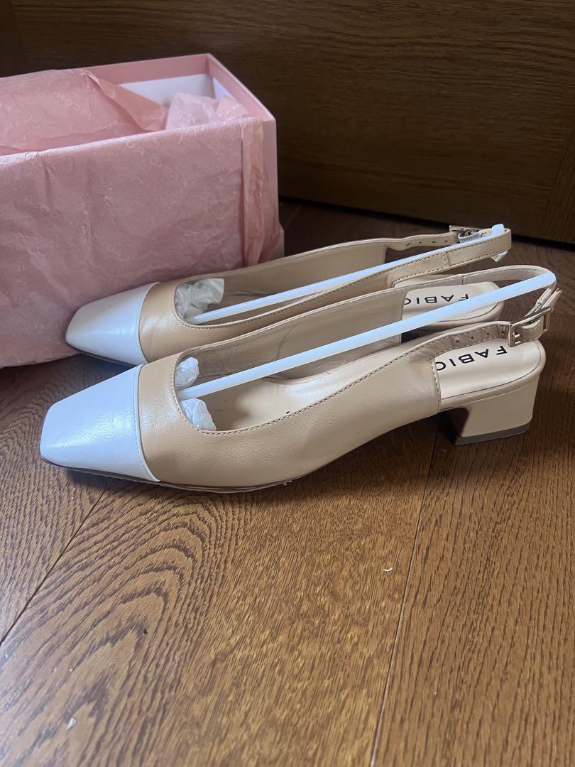 FABIO RUSCONI バイカラーパンプス　37サイズ