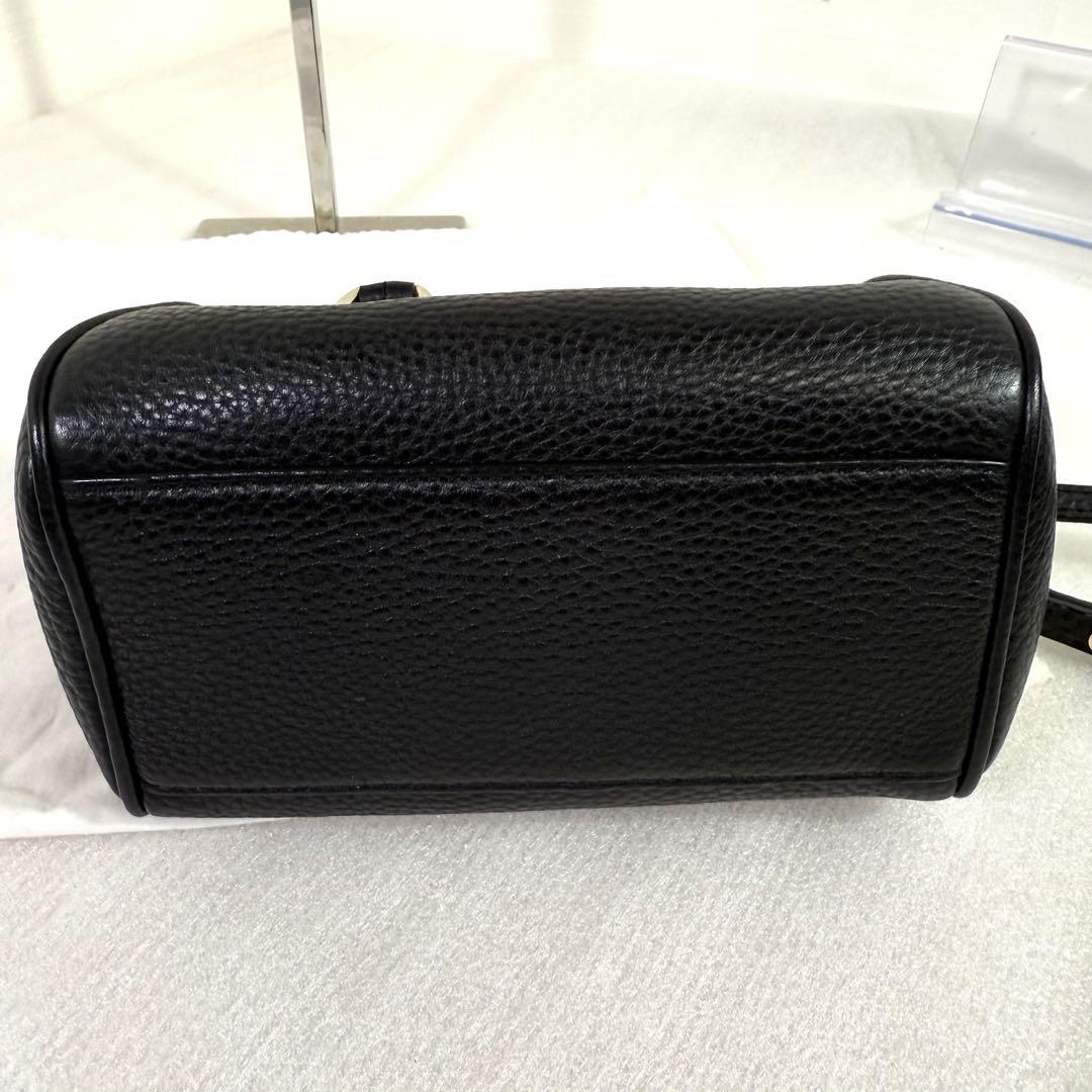 美品　ダイアンフォンファステンバーグ ハンドバッグ　黒　レザー　2way