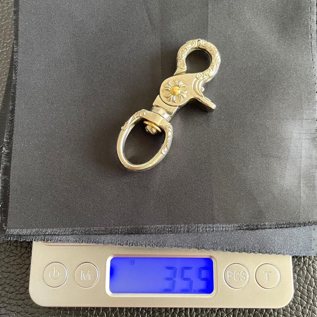 【特別デザイン！】美品　シルバー925　フック　メンズ　キーリング　キーチェーン